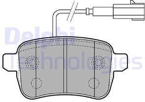 Brake Pad Set, disc brake LP2222