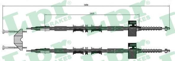 Cable Pull, parking brake C0535B