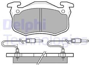 Brake Pad Set, disc brake LP491