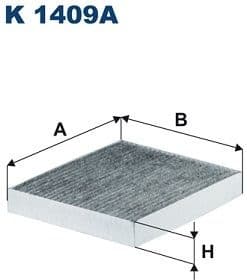 Filter, cabin air K 1409A