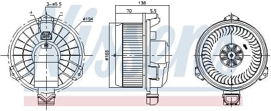 Interior Blower 87419