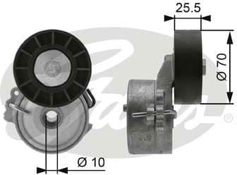 Belt Tensioner, V-ribbed belt DriveAlign™ T38392