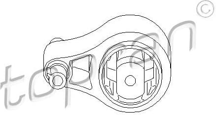 Mounting, engine 207 765