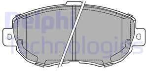 Brake Pad Set, disc brake LP1140