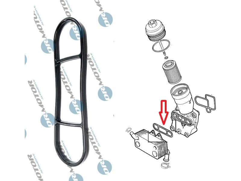 Gasket oil cooler DRM0617