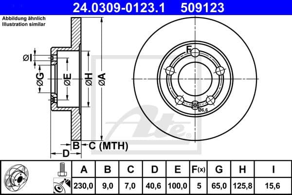 Brake Disc PowerDisc 24.0309-0123.1