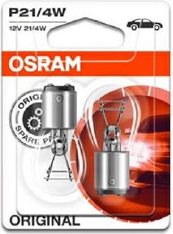 Lemputė OSRAM P21/4W 12V BAZ15d BLI2DK kmpl. 2vnt  - 7225-02B