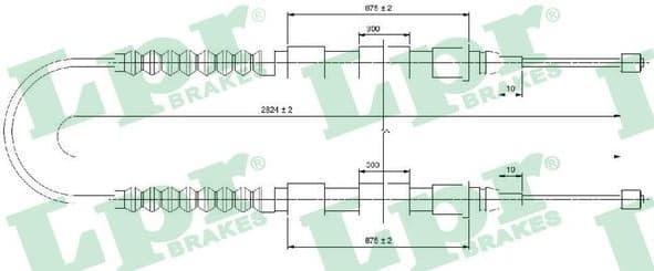 Cable Pull, parking brake C0175B