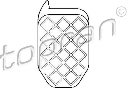 Pedal Pad, clutch pedal 112 313