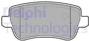 Brake Pad Set, disc brake LP1964