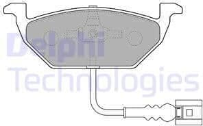 Brake Pad Set, disc brake LP1514