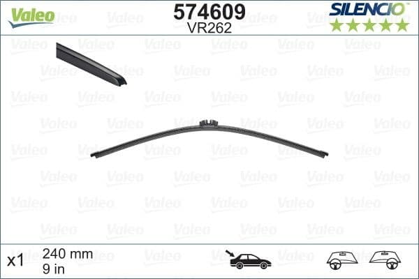 Wiper Blade SILENCIO REAR 574609