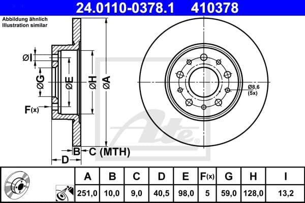Brake Disc 24.0110-0378.1