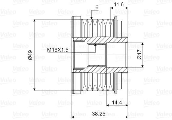 Alternator Freewheel Clutch VALEO NEW SPARE PART 588055 - image 2