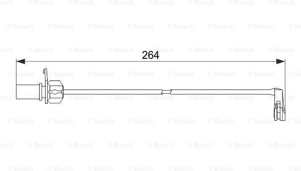 Warning Contact, brake pad wear 1 987 474 517