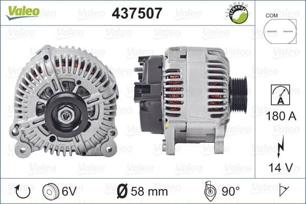 Alternator VALEO RE-GEN REMANUFACTURED 437507