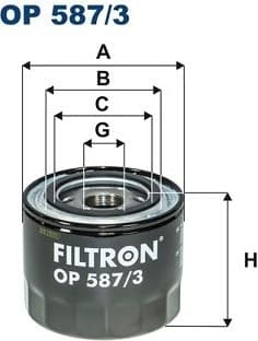 Oil Filter OP 587/3