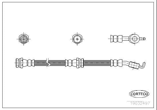 Brake hose rear JA21.420