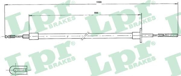 Cable Pull, clutch control C0051C