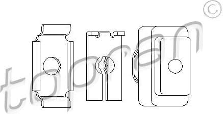 Repair Set, clutch control (transfer parts) 103 837