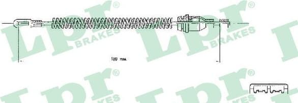 Cable Pull, parking brake C0543B