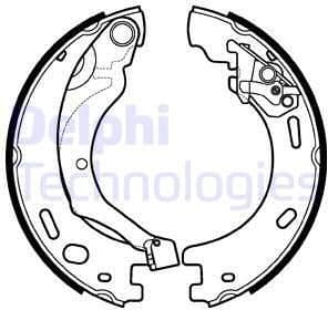Brake Shoe Set, parking brake LS1997