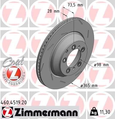 Brake Disc COAT Z 460.4519.20