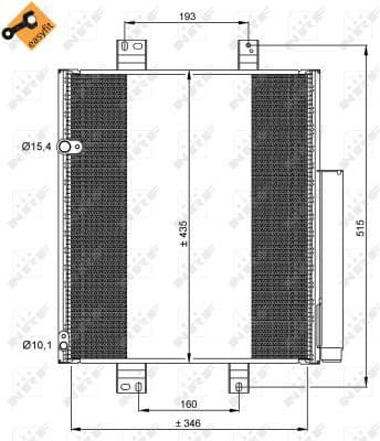 Condenser, air conditioning EASY FIT 35853