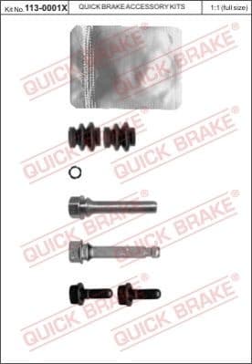 Guide Sleeve Kit, brake caliper 113-0001X
