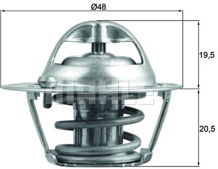 Thermostat, coolant BEHR TX20482D