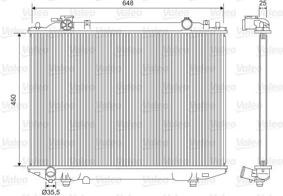 Radiator, engine cooling 701615
