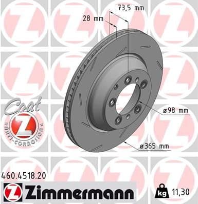 Brake Disc COAT Z 460.4518.20
