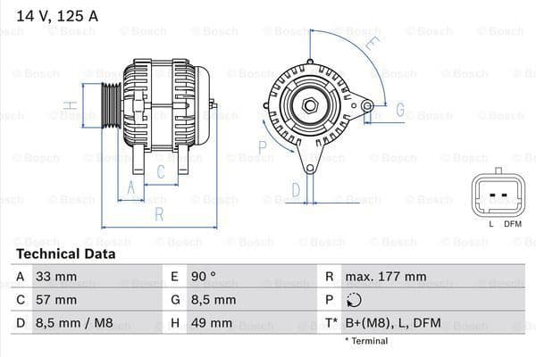 Alternator 0986080270