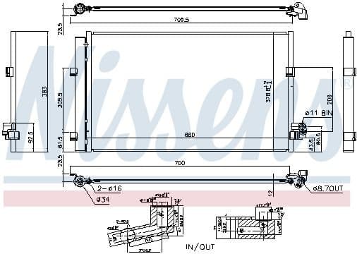 Condenser, air conditioning ** FIRST FIT ** 940748