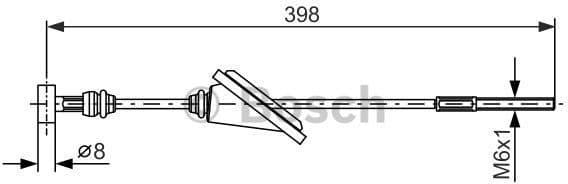 Cable Pull, parking brake 1 987 477 985