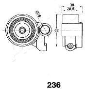 Tensioner, timing belt 45-02-236 - image 2