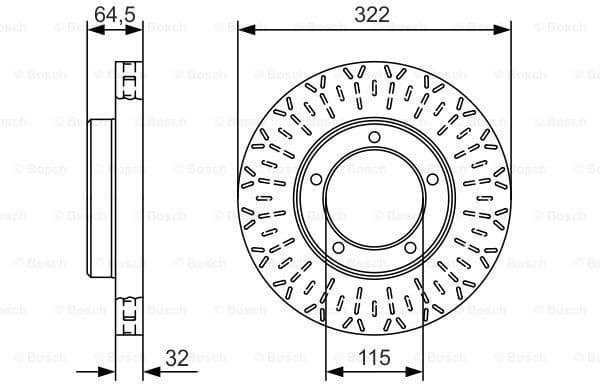 Brake Disc 0986479A64