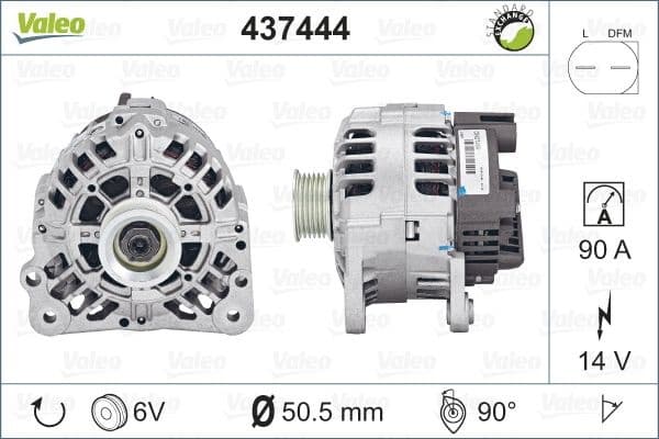 Alternator VALEO RE-GEN REMANUFACTURED 437444