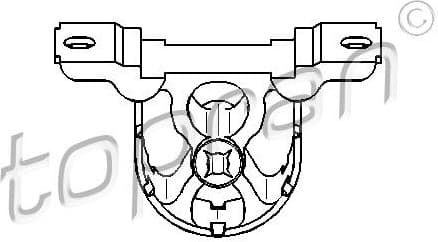 Mount, exhaust system 500 177