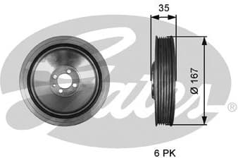 Belt Pulley, crankshaft DriveAlign™ TVD1135