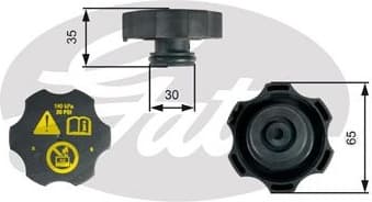 Cap, coolant tank RC249