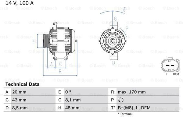 Alternator 0986047220