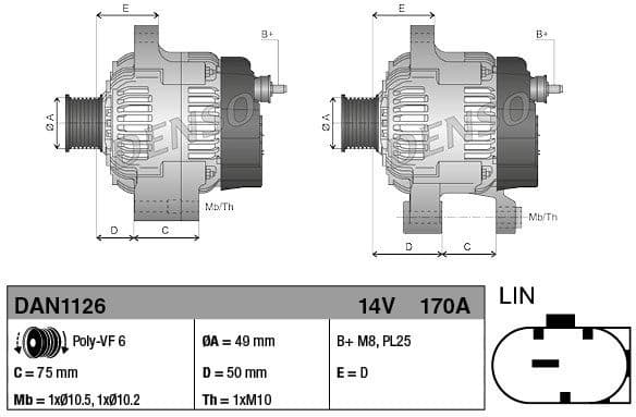 Alternator DAN1126 - image 3