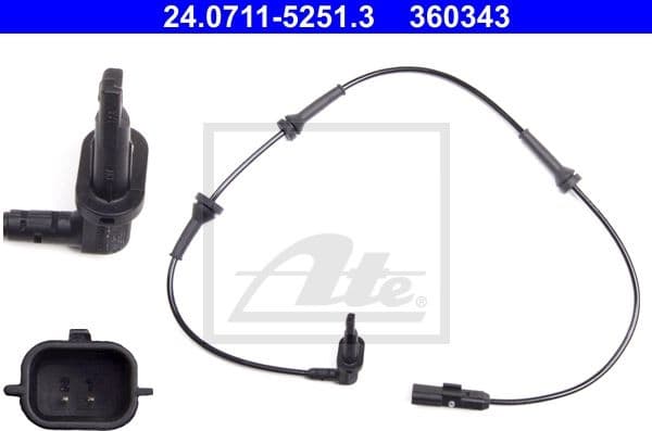 Sensor, wheel speed 24.0711-5251.3