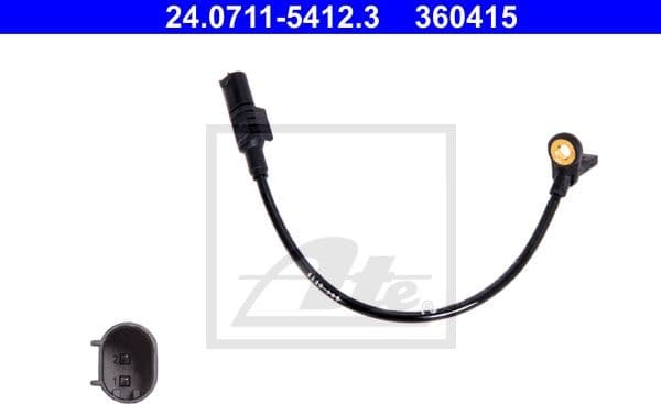 Sensor, wheel speed 24.0711-5412.3