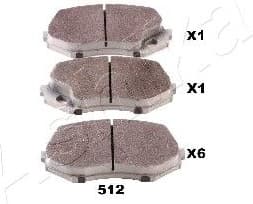 Brake Pad Set, disc brake 50-05-512