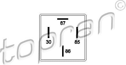 Relay, fuel pump 203 975