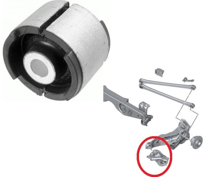 Silentblock rear axle 35047 01