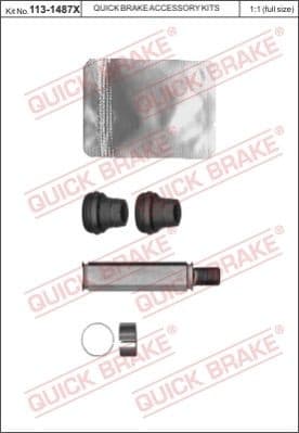 Guide Sleeve Kit, brake caliper 113-1487X