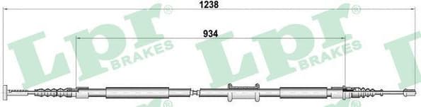Cable Pull, parking brake C0474B